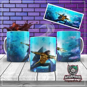 Caneca Aquaman Liga da Justiça