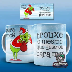 Caneca Grinch: Humor Natalício em Cada Gole