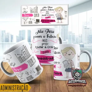 Caneca Profissões/Curso Administração