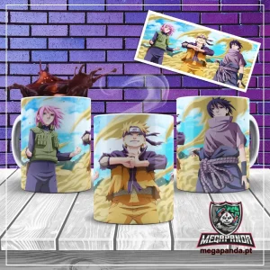 Caneca Sakura/Naruto/ Sasuke