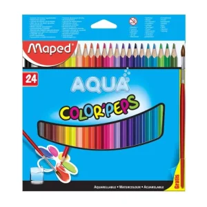 24 Lápis de Cor Aquareláveis (Maped)