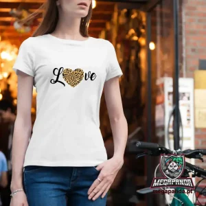 T-shirt Senhora Desenho Love
